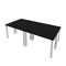 Bestar Bestar Universel Four 48W x 24D Table Desks with Square Metal Legs in black 65900-000018 - alternate 2